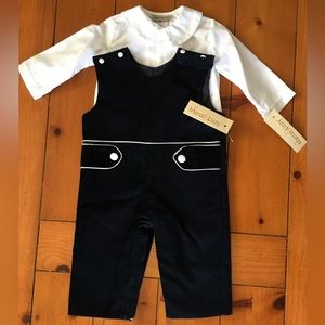 Adorable velvet Christmas Jon Jon by Marco and Lizzy